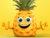   Nexter Logo Smiling Pineapple on yellow background  